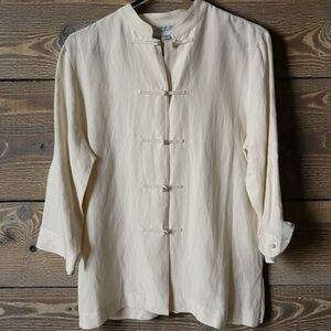 Vintage Jones New York Silk-Linen Top | NWT